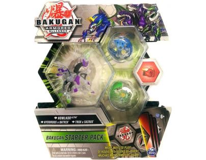 Bakugan startovací sada 3ks s2 Howlkor, Hydorous, Batrix