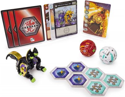 Bakugan startovací sada 3ks s2 Hydorous x Trhyno a Barbetra a Auxillataur