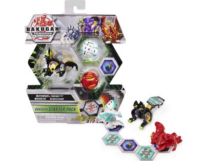Bakugan startovací sada 3ks s2 Hydorous x Trhyno a Barbetra a Auxillataur