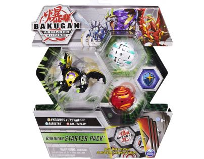 Bakugan startovací sada 3ks s2 Hydorous x Trhyno a Barbetra a Auxillataur