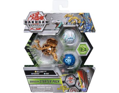 Bakugan startovací sada 3ks s2 Nillious,Pegatrix,Trox