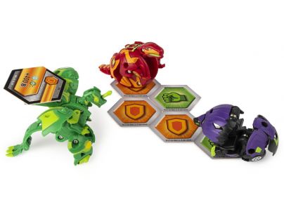 Bakugan startovací sada 3ks s2 Dragonoid,Trox,Hydorous