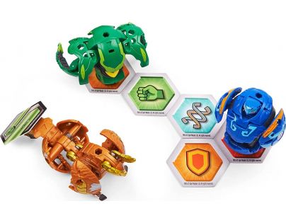 Bakugan Startovací sada 3 ks S3 Toronoid Ultra