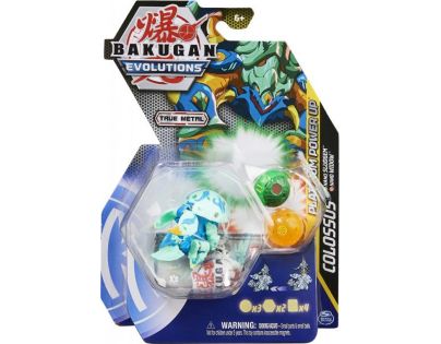 Bakugan Trojbalení s True Metal figurkou S4 Colossus Blue