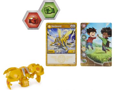 Bakugan základní balení S4 3017 Sectanoid žlutý