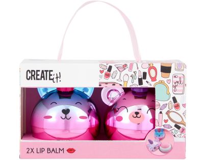 Balzám na rty Fun Create it! v taštičce 2 ks