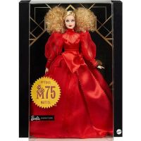 Barbie 75. výročí Mattelu panenka běloška 4