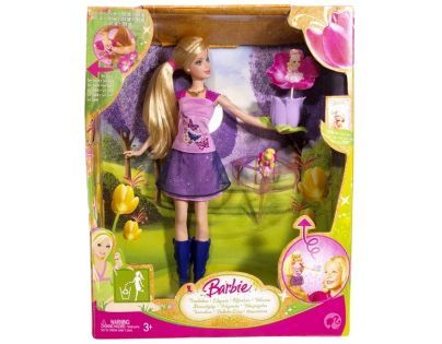 Barbie P6314 - Barbie a květina s vílou Thumbelinou