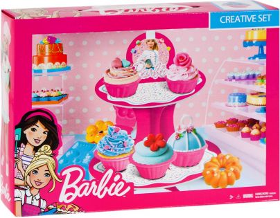 Barbie Barevná modelína Dortíková sada