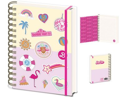 Barbie blok kroužkový A5