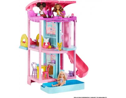 Barbie Chelsea dům se skluzavkou