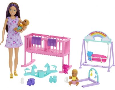 Barbie Skipper Chůva s dvojčaty herní set