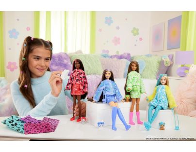 Barbie Cutie Reveal Barbie v kostýmu Pejsek v zeleném kostýmu Žabičky