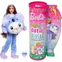 Barbie Cutie Reveal Barbie v kostýmu Zajíček ve fialovém kostýmu roztomilé Koaly