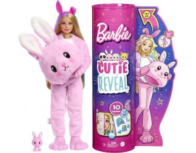 Barbie Cutie Reveal panenka 30 cm série 1 zajíček