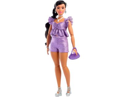 Barbie Deluxe modelka - fialové kraťasy