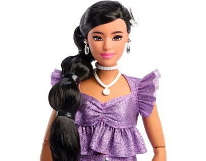 Barbie Deluxe modelka - fialové kraťasy