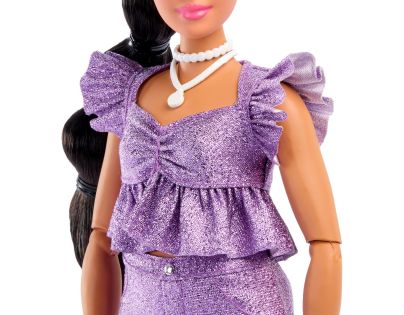 Barbie Deluxe modelka - fialové kraťasy