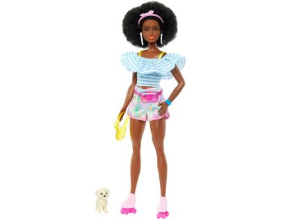 Barbie Deluxe Módní panenka Trendy bruslařka