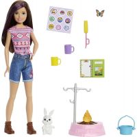 Barbie DreamHouse Adventure kempující sestra se zvířátkem Skipper™