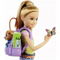 Barbie DreamHouse Adventure kempující sestra 23 cm se zvířátkem Stacie™ 3
