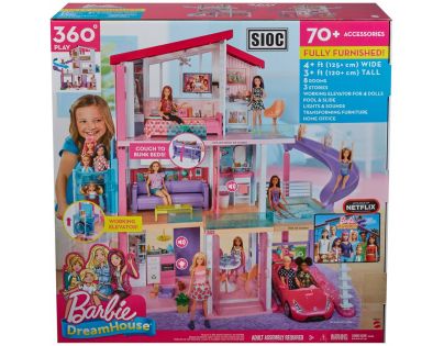 Barbie dům snů se skluzavkou a novým výtahem