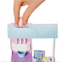 Barbie Herní set prodavačka zmrzliny 30 cm blondýnka 4