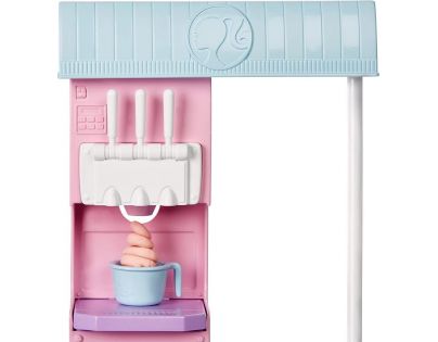 Barbie Herní set prodavačka zmrzliny 30 cm blondýnka