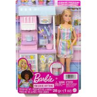 Barbie Herní set prodavačka zmrzliny 30 cm blondýnka 6