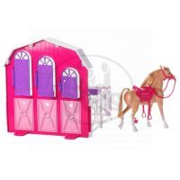 Mattel Y7554 - Barbie hrací set stáj a kůň 2