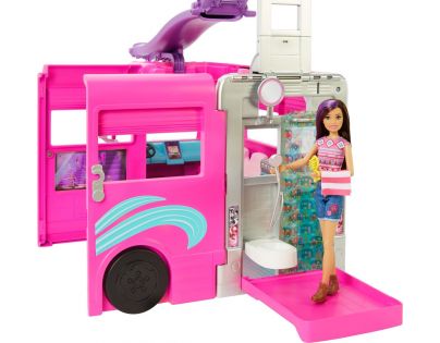 Barbie Karavan snů s obří skluzavkou