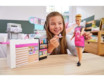 Barbie kavárna s panenkou