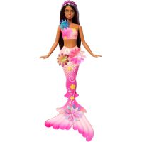 Barbie Kouzelná květinová mořská panna - tmavovláska