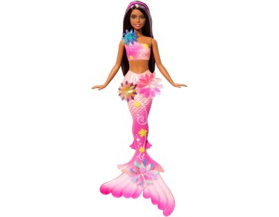 Barbie Kouzelná květinová mořská panna - tmavovláska
