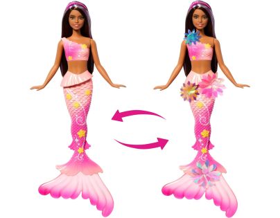 Barbie Kouzelná květinová mořská panna - tmavovláska