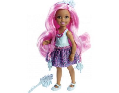 Barbie Malá dlouhovláska - Růžové vlasy
