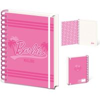 Barbie Malibu blok kroužkový A5