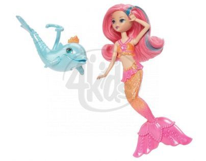 BARBIE BDB50 Mini mořská panna se zvířátkem - Delfín