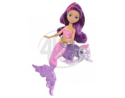 BARBIE BDB50 Mini mořská panna se zvířátkem - Mořská želva