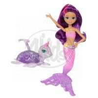 BARBIE BDB50 Mini mořská panna se zvířátkem - Mořská želva 2
