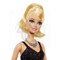 Barbie BCN36 Modelka - Barbie růžovo černé šaty 2