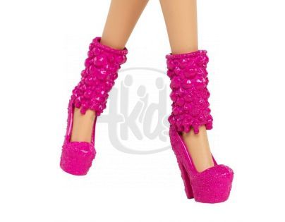 Barbie BCN36 Modelka - Barbie růžovo černé šaty