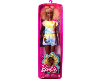 Barbie modelka 30 cm Batikovaný krátký overal