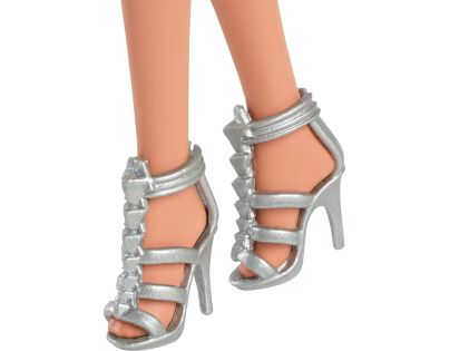 Barbie Modelka - fialové šaty s balonovou sukní