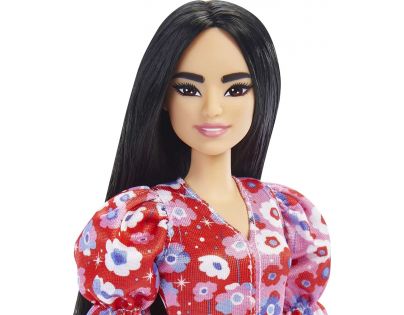 Barbie modelka 30 cm Květinové šaty