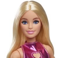 Barbie Modelka - lesklé šaty se srdíčkem 3