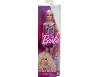 Barbie Modelka Pestrobarevné šaty