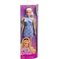 Barbie Modelka - šaty s modrými mašlemi 6