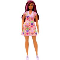 Barbie modelka Šaty se sladkými srdíčky