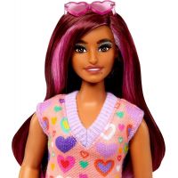 Barbie modelka Šaty se sladkými srdíčky 3